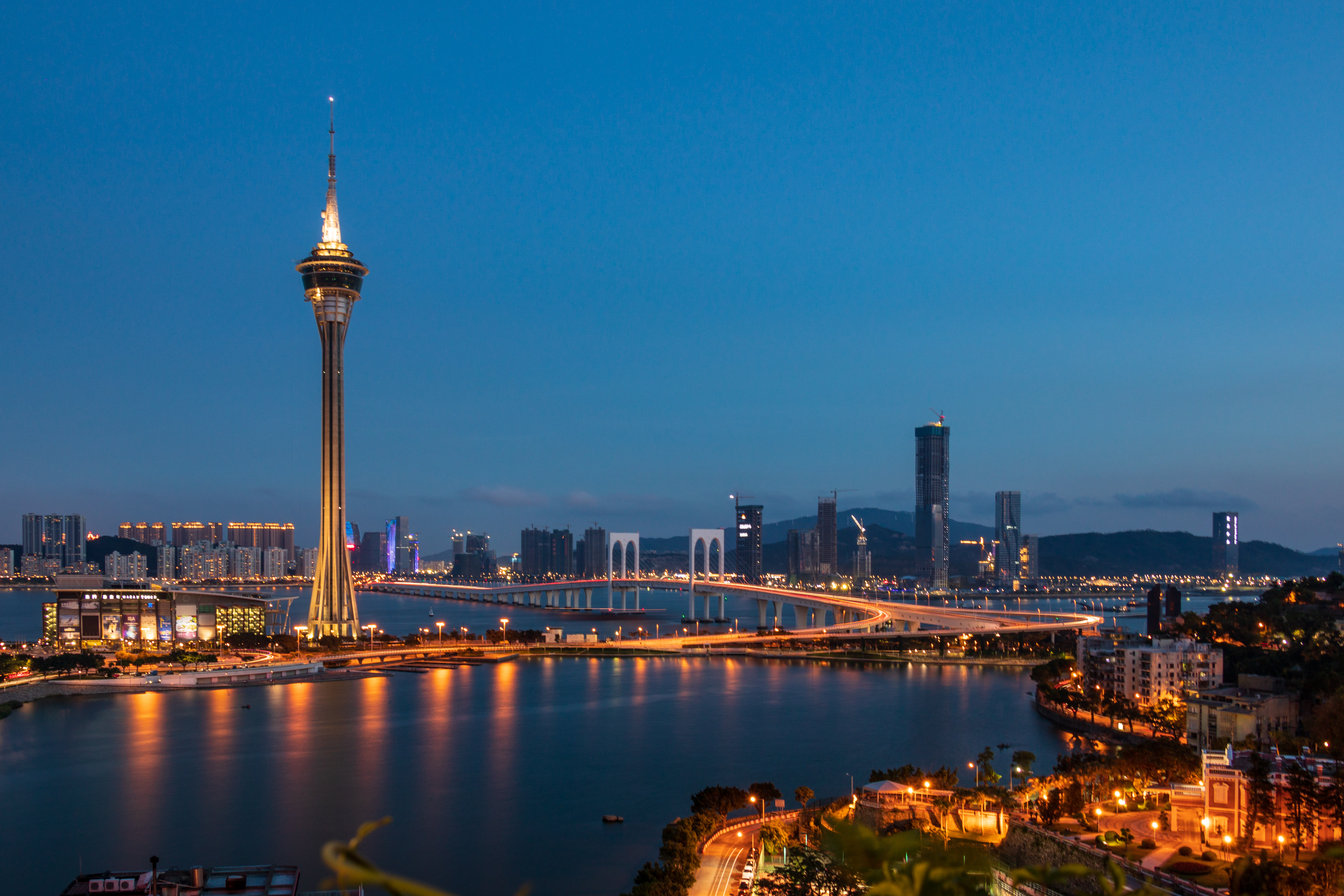 Macau,,China,-,May,31,,2018:,Evening,Skyline,Of,Macao